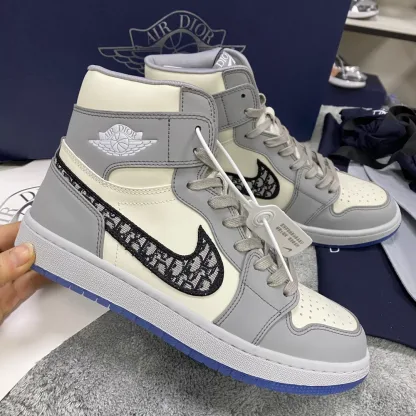 Dior x Air Jordan 1 High OG Replica Sneakers - Image 6