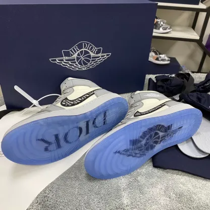 Dior x Air Jordan 1 High OG Replica Sneakers - Image 7