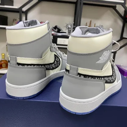 Dior x Air Jordan 1 High OG Replica Sneakers - Image 8
