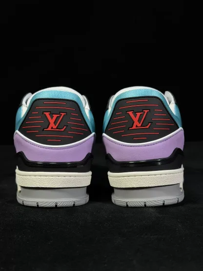 Louis Vuitton Trainer Sneaker Replica - Vintage Calf Leather - Image 4