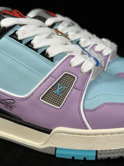 Louis Vuitton Trainer Sneaker Replica - Vintage Calf Leather - Image 6